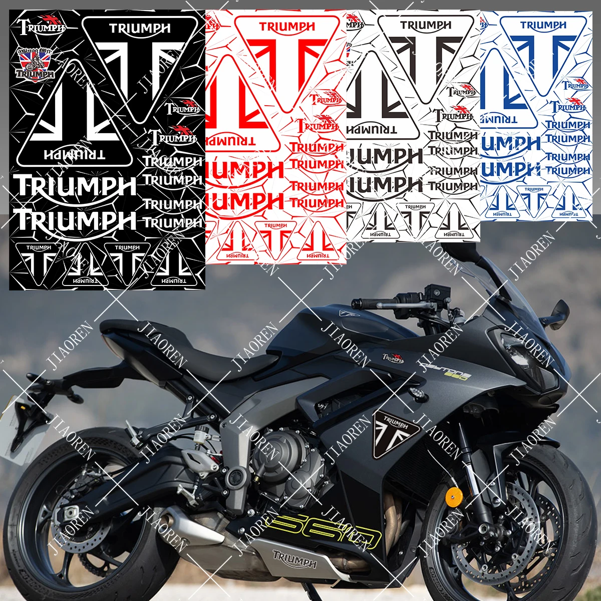 

Светоотражающие наклейки Triumph, наклейки на бак мотоцикла Trident 660 Daytona 660 Tiger 900 Rally PRO Scrambler 1200