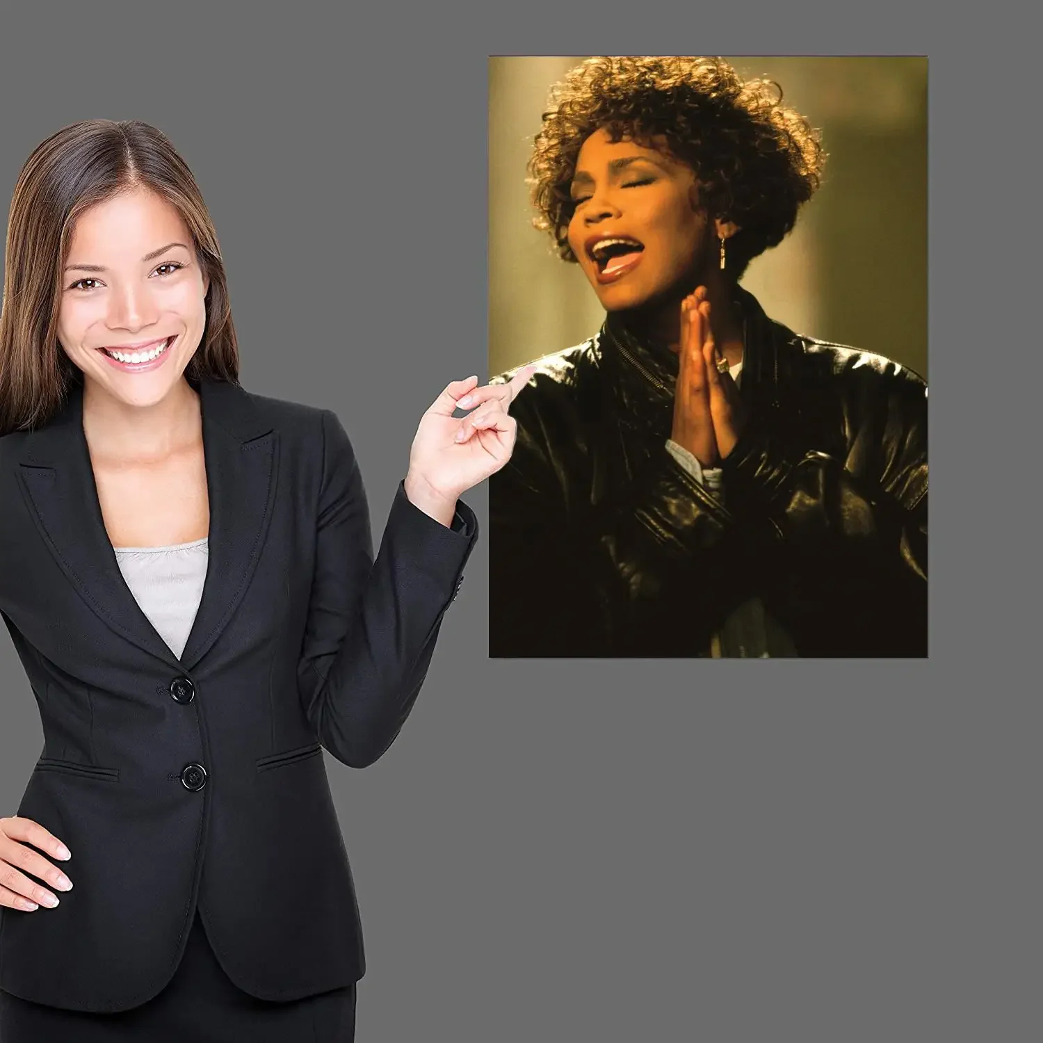 poster whitney houston Poster Prints Wall Art Canvas Painting Poster For Modern Family Living Room Home Decor