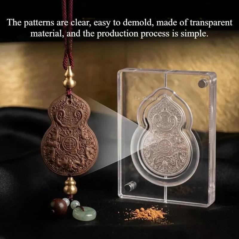 Transparent Resin Mold Osmanthus Gourd Fragrance Pendant Hollow Discharge Mud Design Handmade Incense Tablet Tool DIY Household