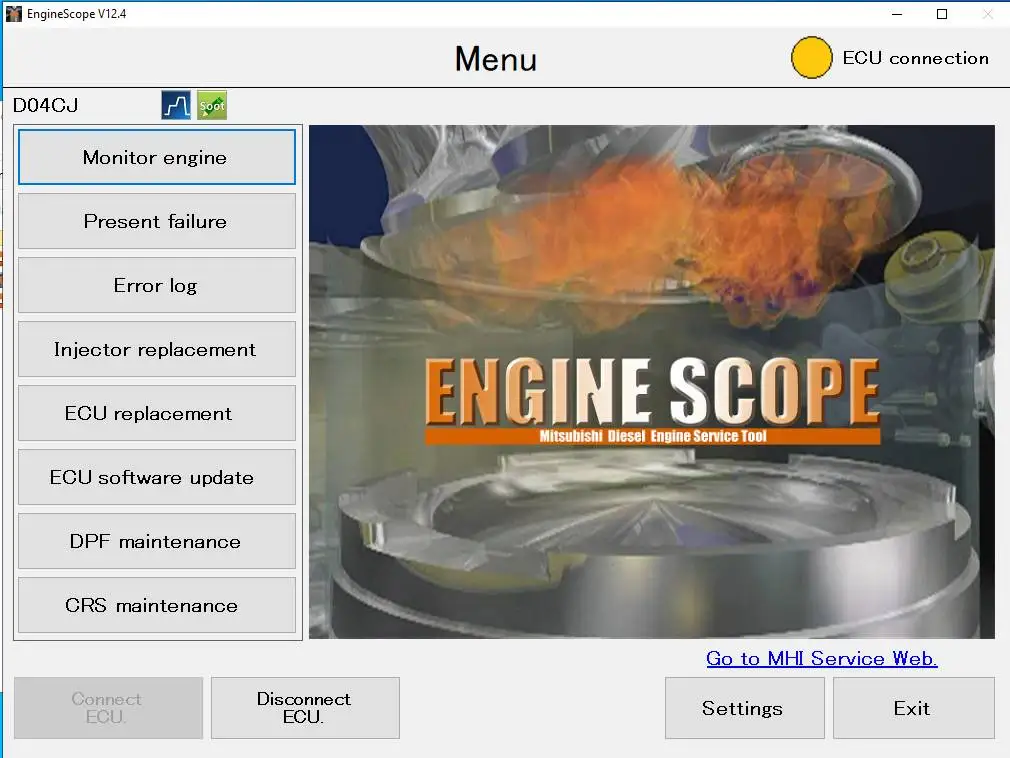 HKNA Mitsubishi Engine Scope V12.4 Diagnostic software