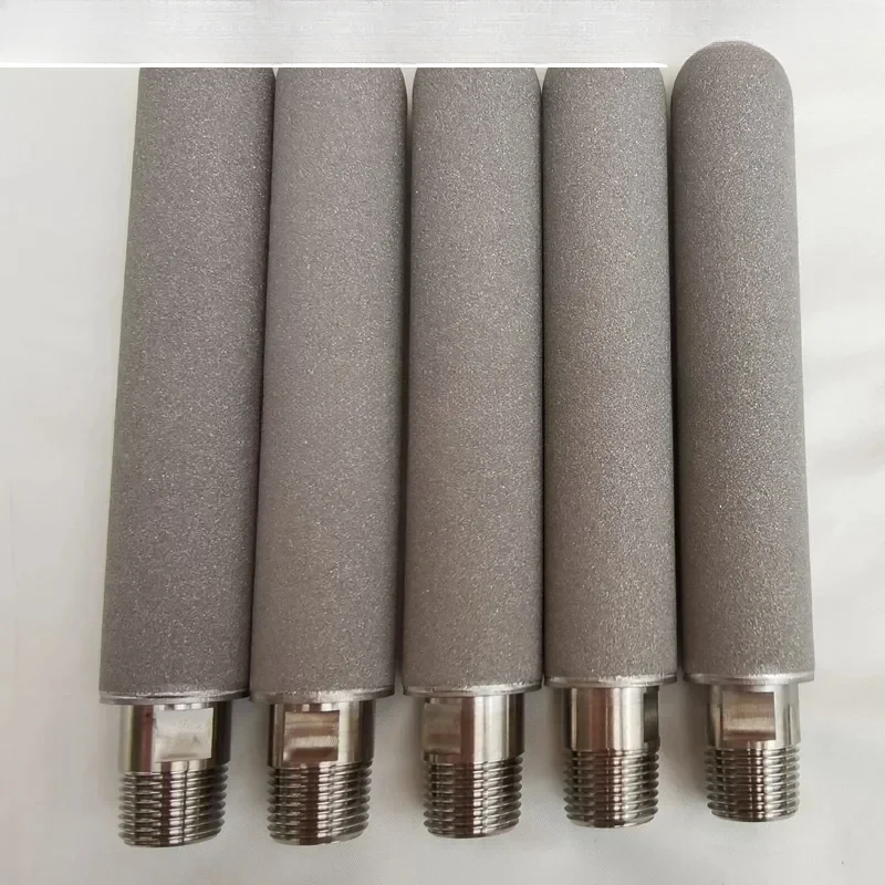 1PCS Titanium powder sintered filter element CEMS sampling probe monitoring system sampling filter