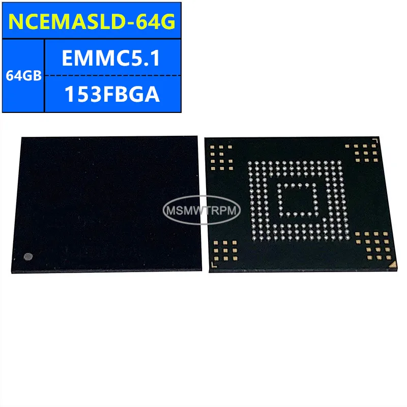 NCEMASLD-64G FEMDNN064G-A3A56 BWCTASC21P64G EMMC5.1 64GB 153FBGA شريحة الذاكرة IC مكونات إلكترونية جديد الأصلي
