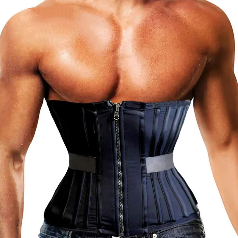 AfruliA Waist Trainer for Men Sports Belt  Workout Tummy Trimmer Slimming Sheath Fajas Colombian Girdle Corset Strap Body Shaper