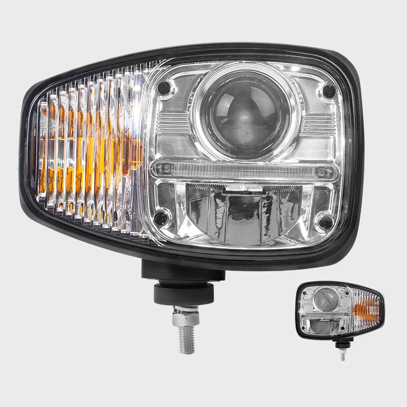 

Wheel Loader Headlight 82w Caterpillar 9 Inch 24v Head Light R112 Excavator LED Head Light for G900 JCB Loader