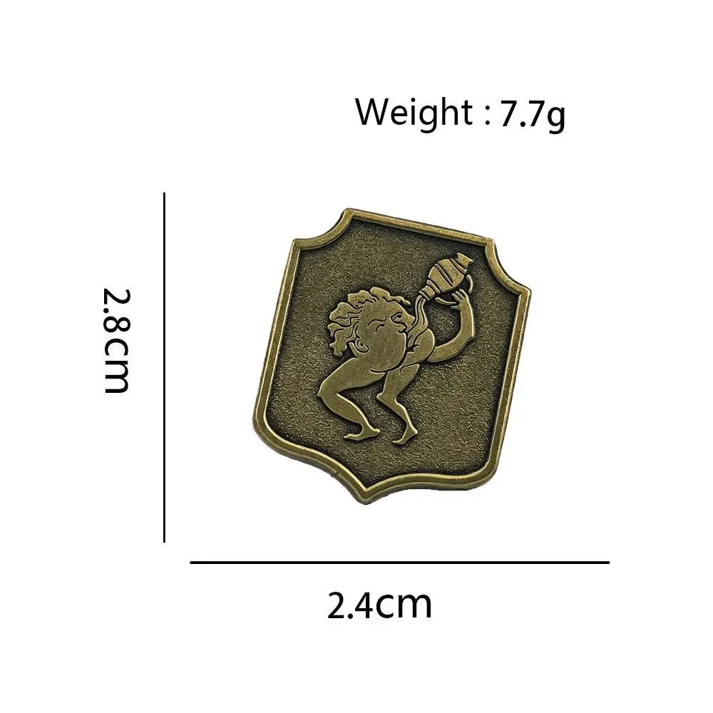 Aquarius Twelve Zodiac Signs Brooch Badge Butterfly Buckle Vintage Medal Decoration Craft Gift