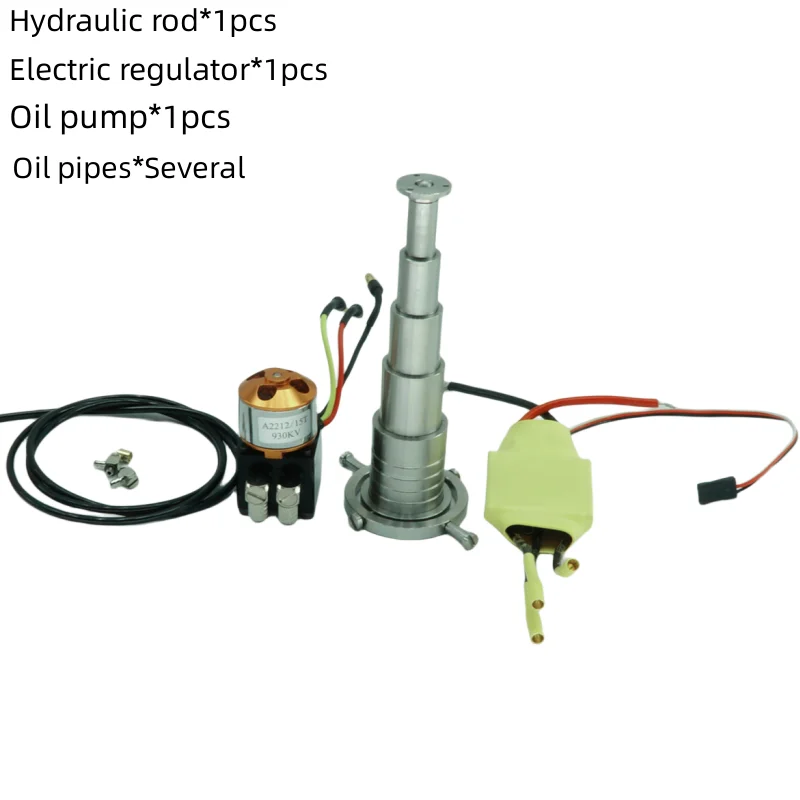 Do 1/14 Tamiya zdalnie sterowana ciężarówka hydrauliczny System samowyładowczy wielostopniowy pręt olejowy regulacja elektryczna pompa olejowa