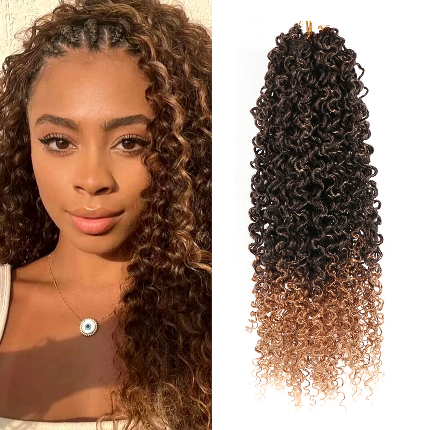 

Curly Crochet Hair GoGo Curl for Women Deep Wave Braiding hair Synthetic Crochet Braid Water Wave Crochet hair Extensions