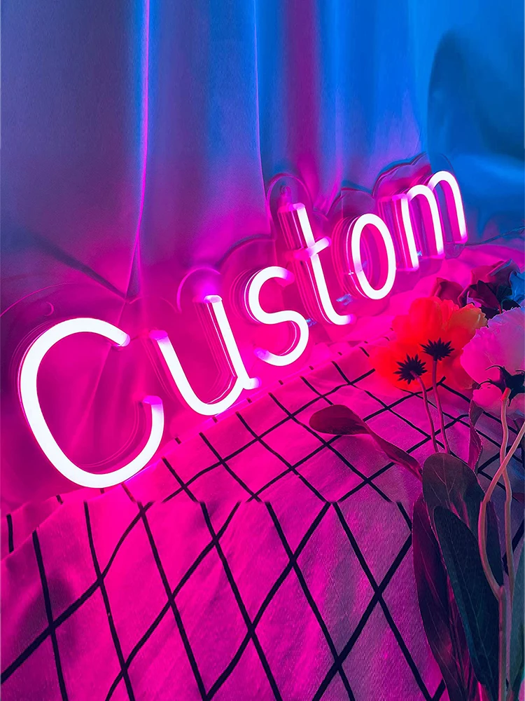 

Неоновая светодиодная вывеска на заказ США, свадьба, день рождения, вечеринка, домашняя комната, декор стен, бар, магазин, индивидуальная бизнес-вывеска, неоновые огни