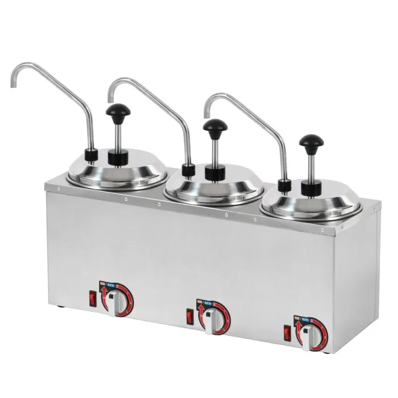 Electric cheese machine dispenser, single head square stainless steel electric sauce pump