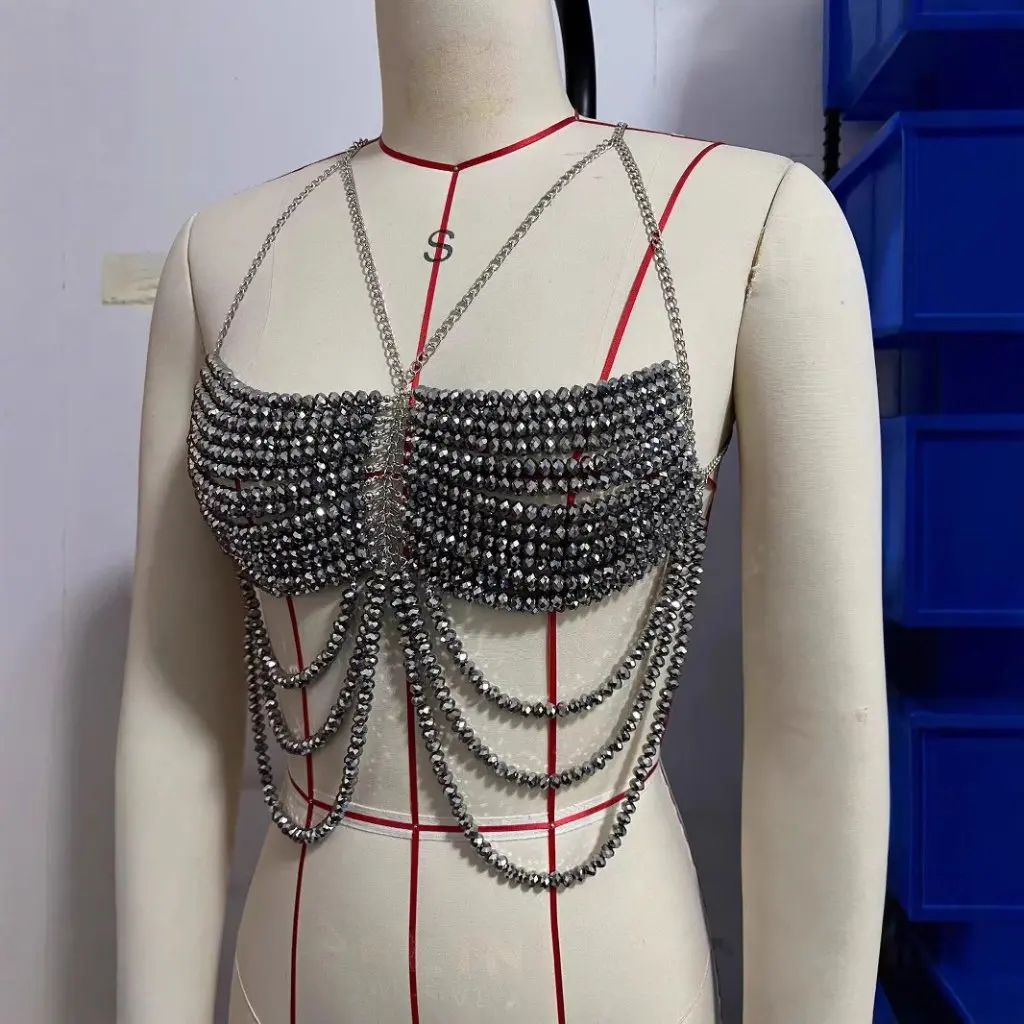 

New Hot Sale L4881Y Pearl Body Chain Women's Fashion Jewelry Accessory
