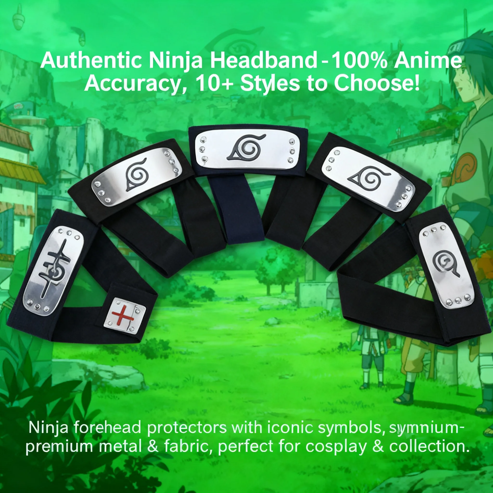 Anime Cosplay Naruto - Naruto Cosplay Headband Leaf Village Headband