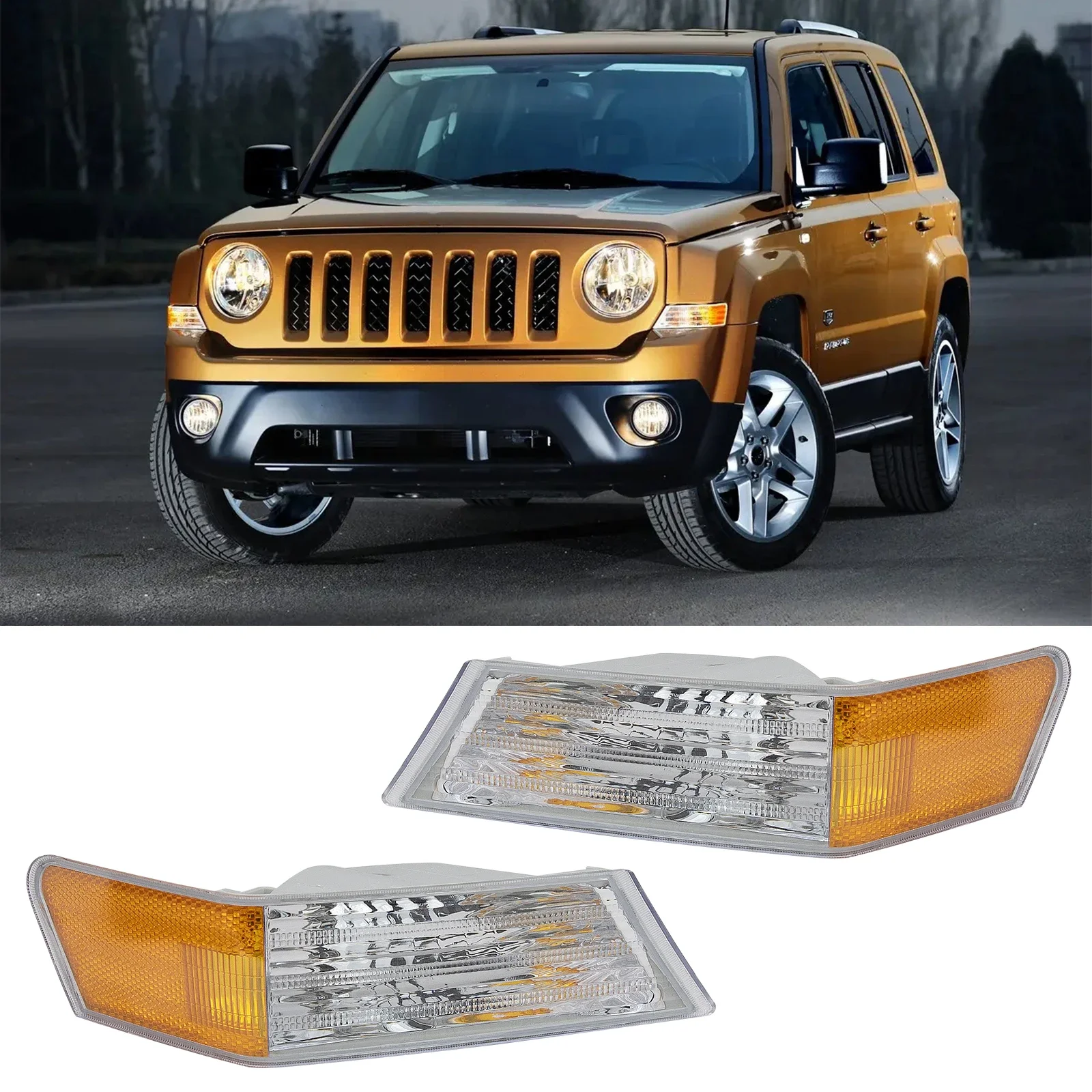 

Corner Light headlight for 07-14 Jeep Patriot Car Front Parking Turn Signal Light Indicator Light Turn Signal Lamp