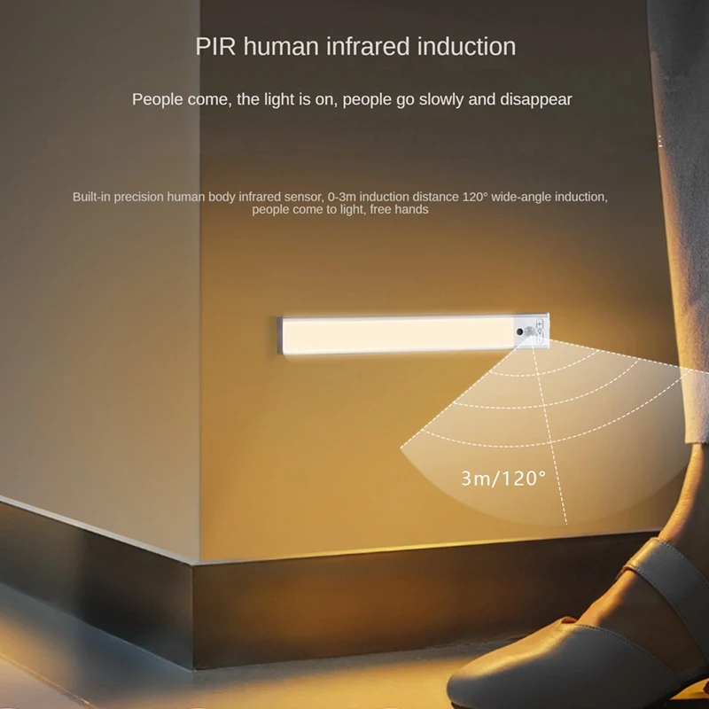 Motion Sensor Closet Light 3 Color Temperatures Dimmable For Bedroom, Hallway, Stairs