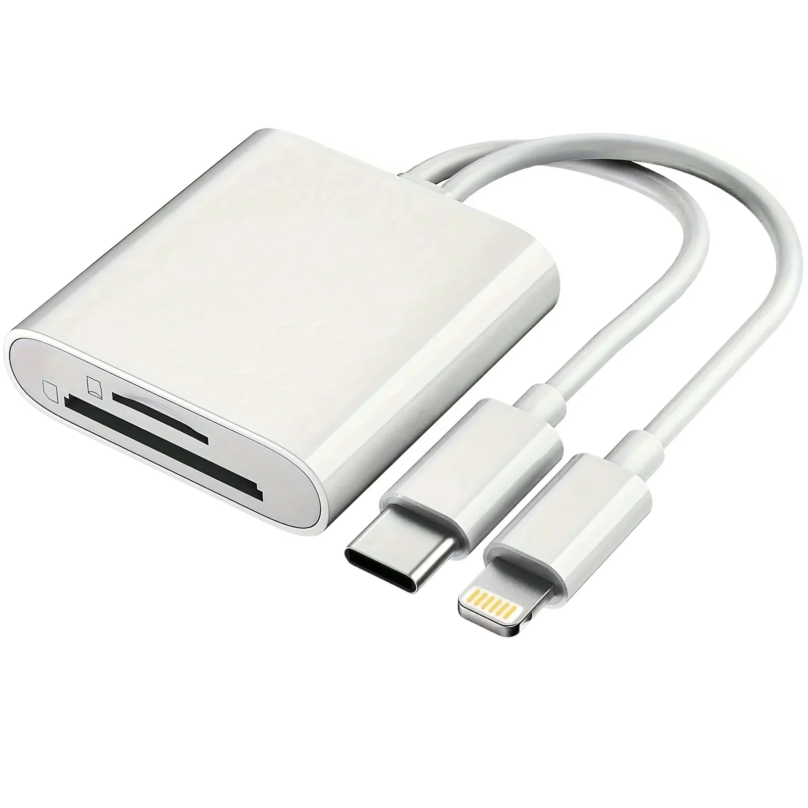 2 in 1 USB lightning to TF SD Card Reader for  iPhone 14 13 12 Pro Max 3.0 OTG Adapter Camera Photo Data Converter