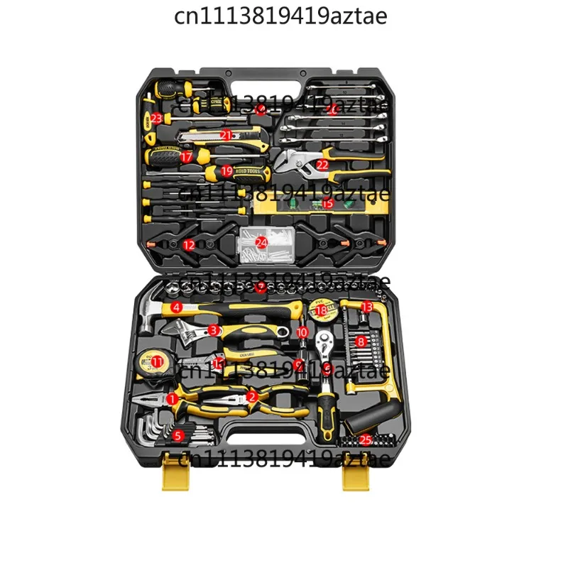 Auto Repair Tool Set 98 Piece Set of Machine Repair Kit Full Set Combination Toolbox Socket Wrench Ratchet Hand