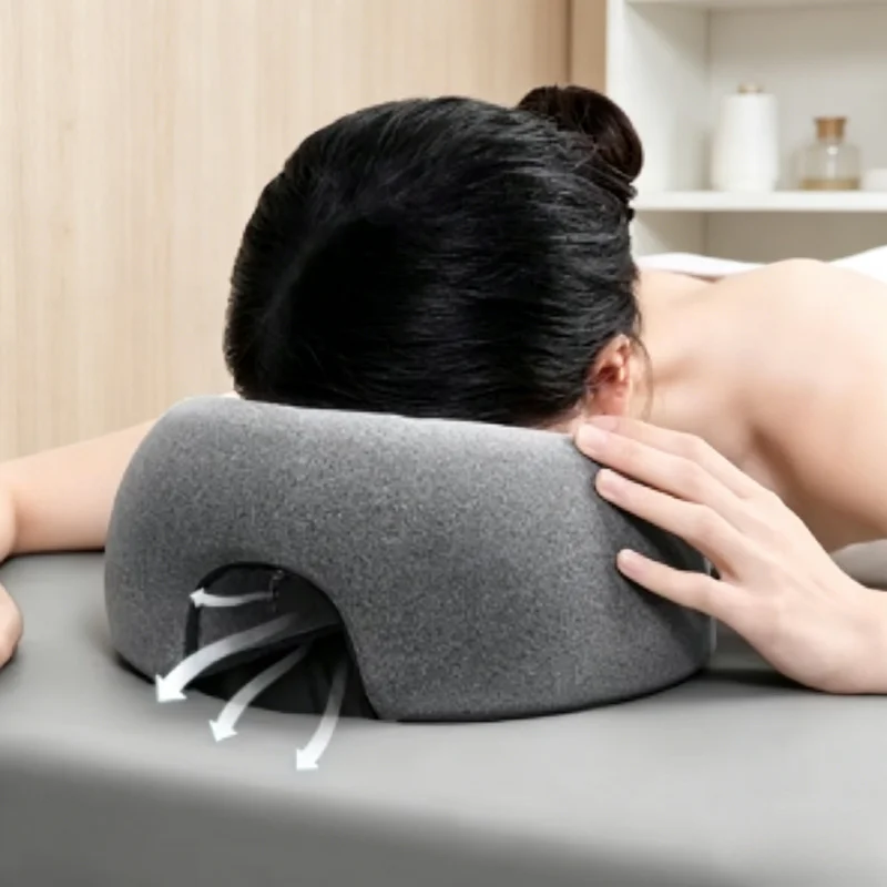 Ergonomisches Memory-Schaum-Kissen für Bauchlage Komfortable Kopfstütze für Salon-Massage