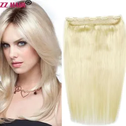 ZZHAIR 100% estensioni dei capelli umani brasiliani Remy 16 