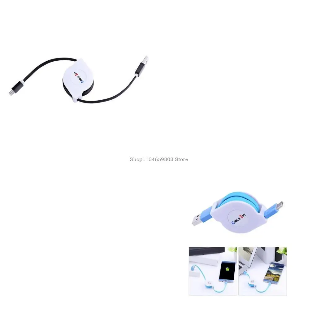 

Convenient Data Cable USB to Type C Extension Cord for Smartphones & Tablets