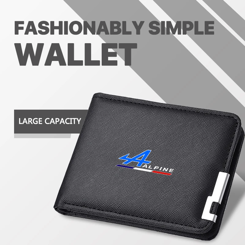 Monedero para hombre con diseño de coche, tarjetero con múltiples ranuras para tarjetas de crédito, para Alpine A290 GTS A110 Espace Austral A390 Duster