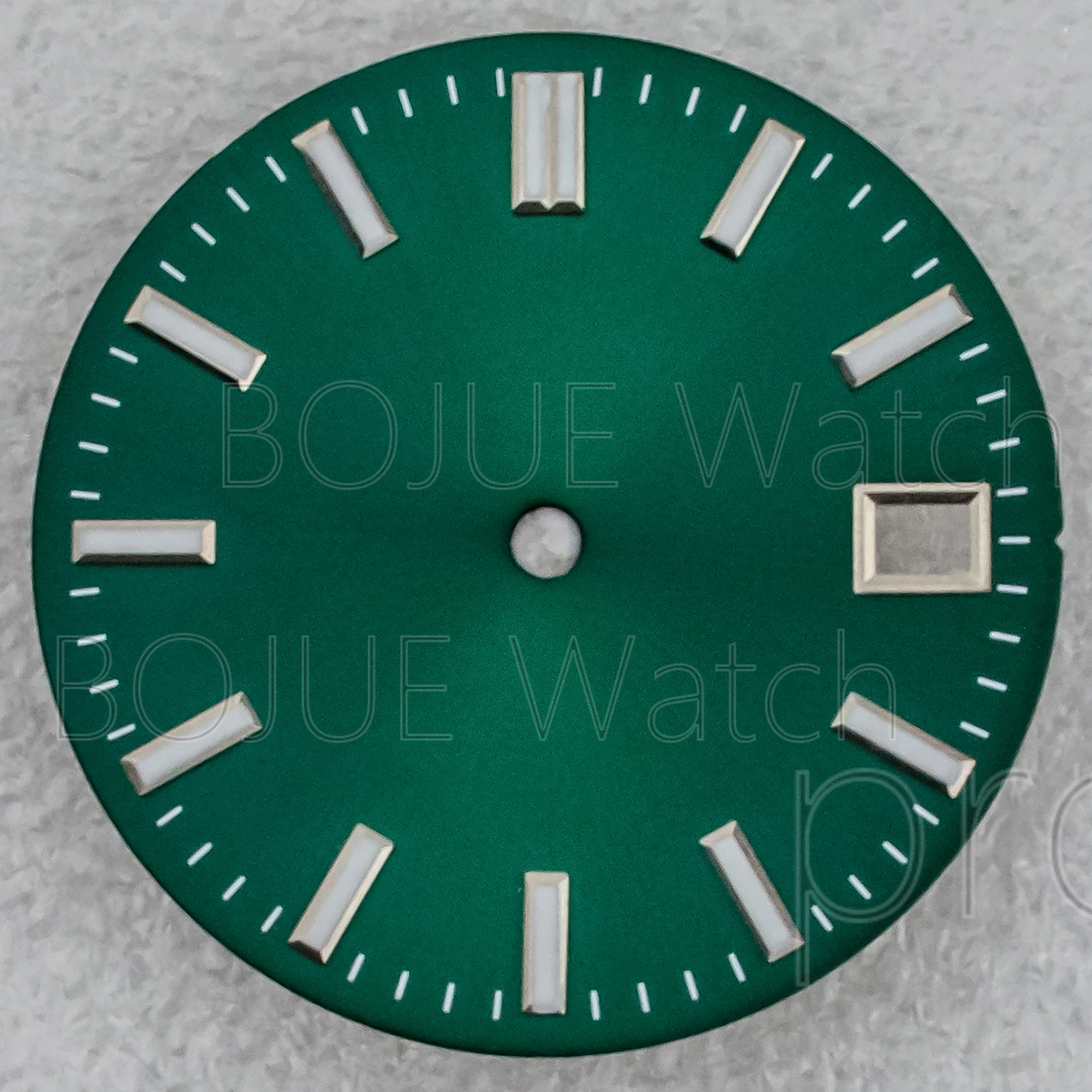 Datejust 28.5mm Dial NH35 Sun Stripe Watch Faces Green Luminous for NH36 Movement Accessories Parts Replacements Repair Tools