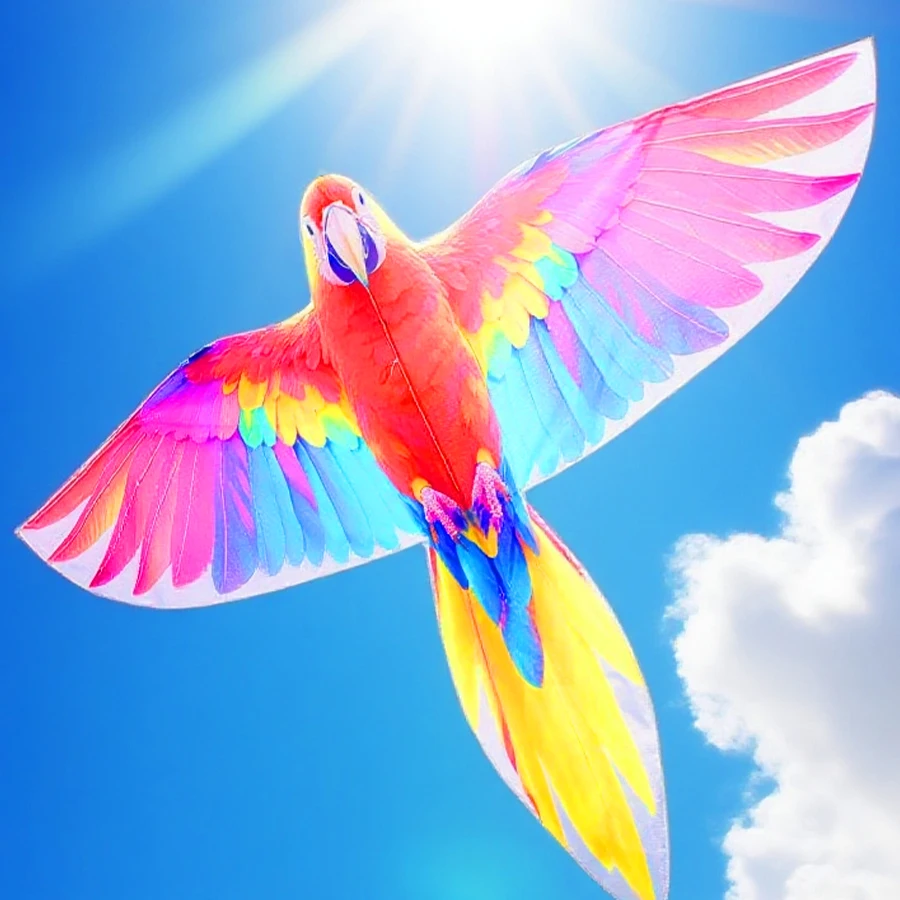 3D 실물 같은 스타일의 새, 비행이 매우 쉽고, 어린이, 성인, 소녀, 소년에게 이상적입니다. 해변, 초원, 하이킹용 연