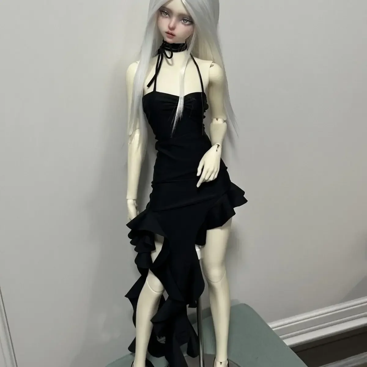 (Personalizzato) 1/4 1/3 Vestiti per bambole Bordo con volant Abito a canotta per 45/60 cm Bjd Doll Girl Toy Play House Accessori per bambole, senza bambola