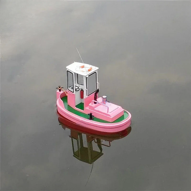 

DIY Q2 Mini Tugboat Model Kit Q Egg Boat Rescue Boat Simulation Remote Control Boat Toy Children Gift