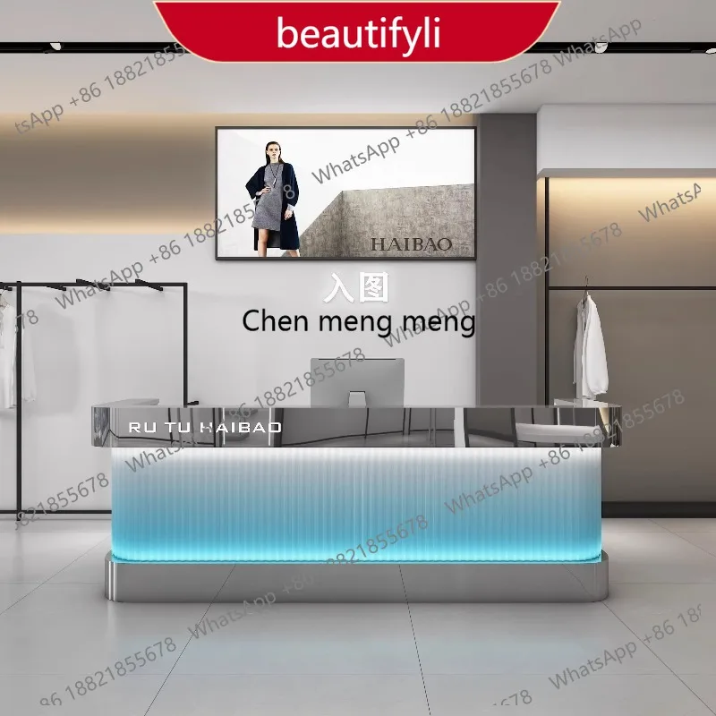 

Стойка ресепшн 01A Deep Storage для отелей и бизнеса, роскошная, современная, U-образная, мебель для приемных зон