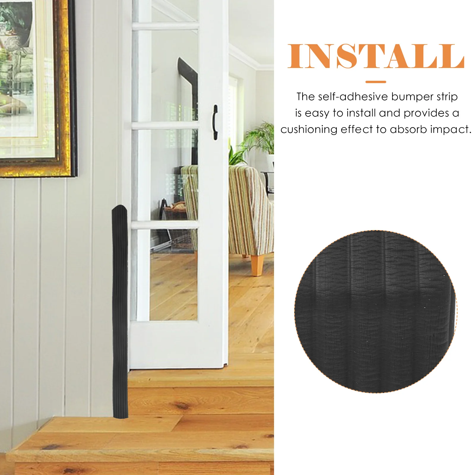 

2pcs Wide Edge Protector Adhesive Safety Padding Strips For Furniture Wall Corner Guards Bumper Nursery Bedroom Stair Desk