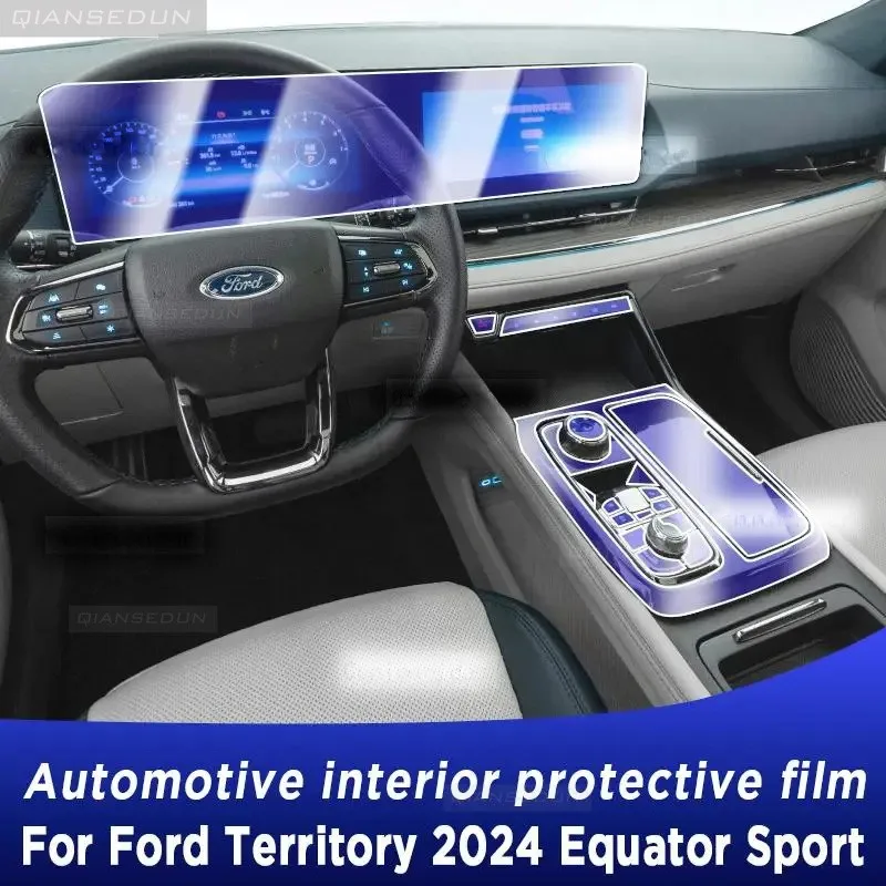 

Automotive Interior Protective Film sticker for Ford TERRITORY 2024 Equator Sport Gearbox Panel Navigation Screen Anti-Scratch