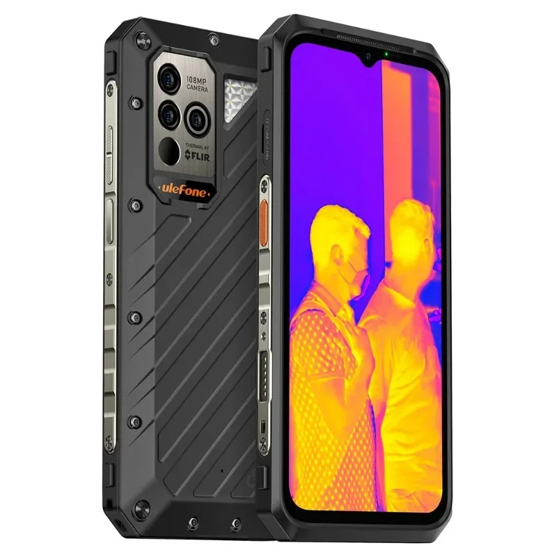 Ulefone Power Armor 19T Sağlam Akıllı Telefon 108MP Kamera 120HZ G99 9600mAh 12GB+256GB FLIR Termal Görüntü Kamerası Global Sürüm