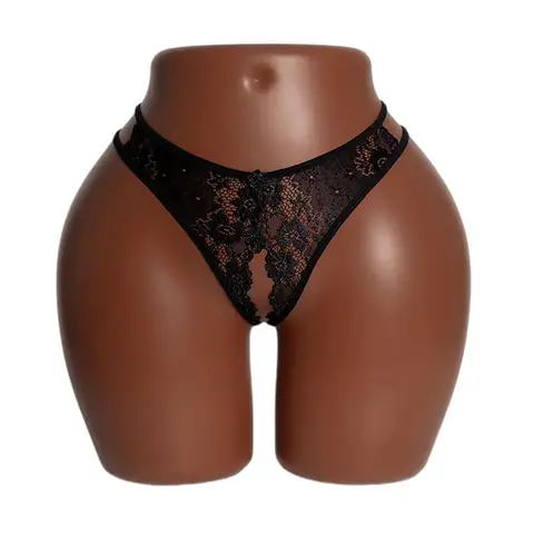 Erkek Külot Sissy Crotchless Seksi Mini Thongs İnciler G-String Erkek Tanga Seks Pantolon Dantel İç Eşcinsel Porno Giyim Açık Külot