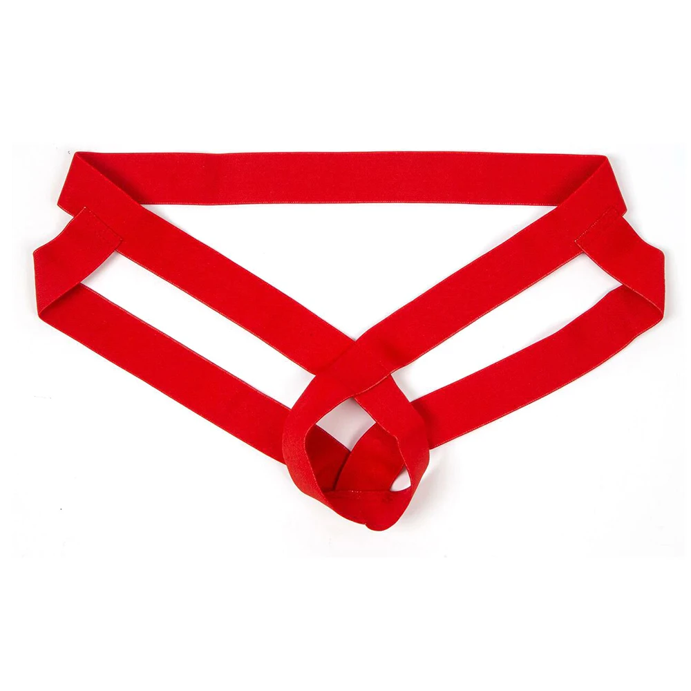 New Hollow Men G-String Pouch Jock Strap Mention Ring Push Up Breathable Thong Booster Bandage Enhancer Ball Lifter Underwear