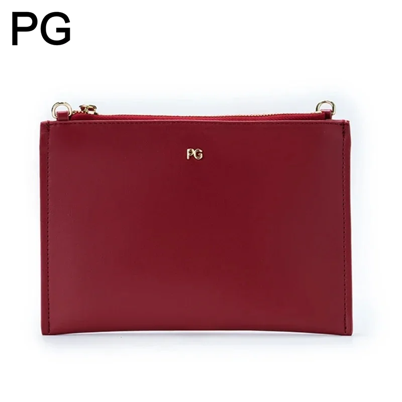 

PG Women Shoulder Bag Simple Textured Square Design Detachable Wide Shoulder Strap Lightweight Carrying Daily Commuting Bag