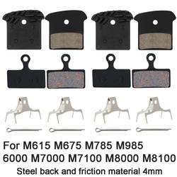 Bicycle Brake Pads For DEORE XT SLX M615 M675 M785 M985 M6000 M6100 M7000 M7100 M8000 M8100 Class Resin Semi-metal Pads