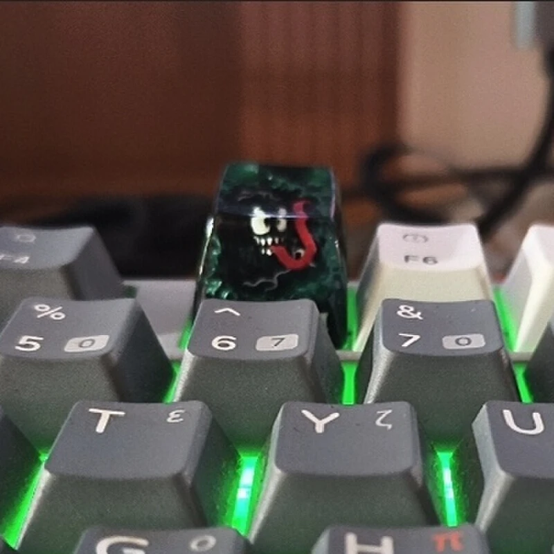 Poison Original Keycap Resin Light-Transmitting Keycap Movie Single Character Animation Esc Mechanical Keyboard Attachment Decor