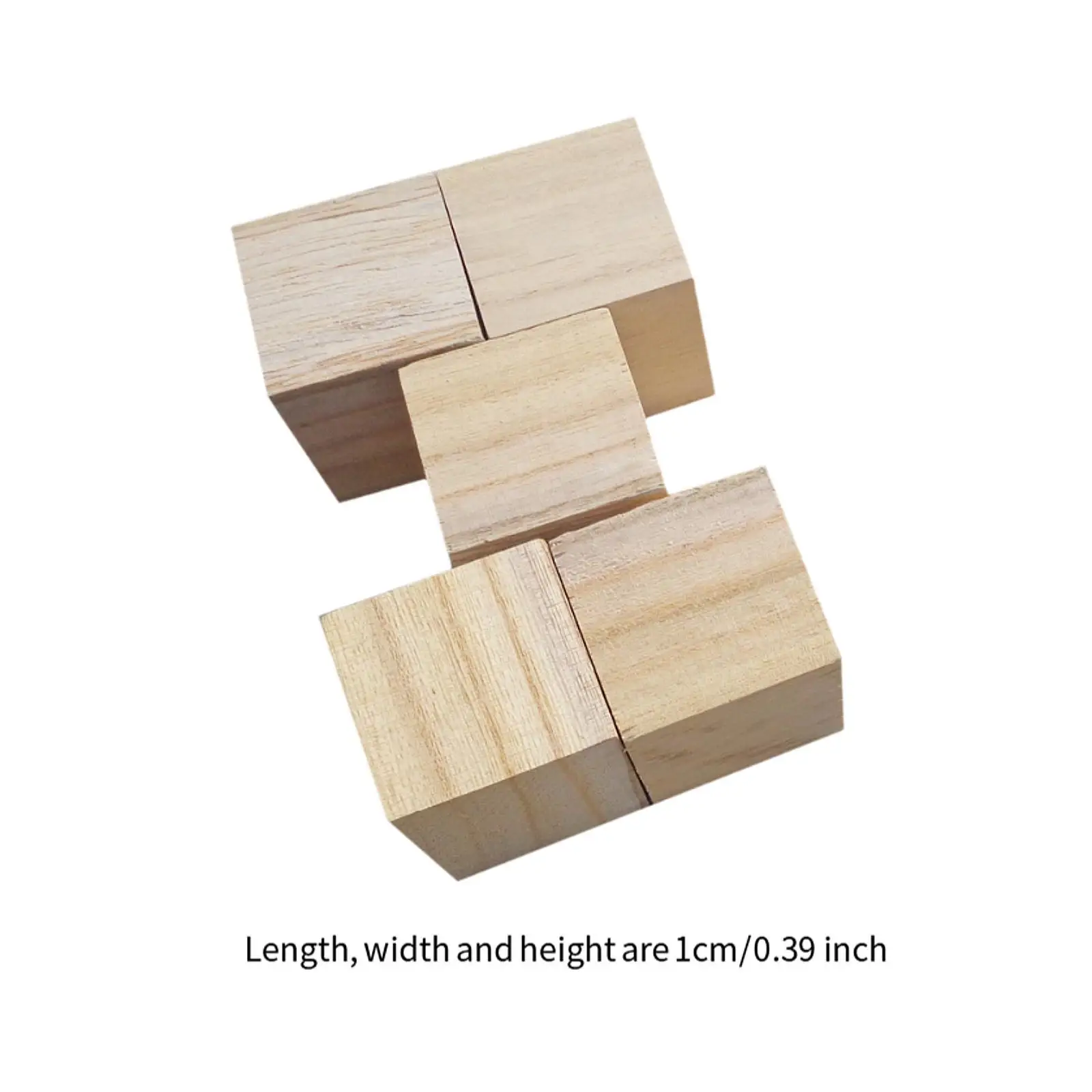 500 Pieces Wooden Blocks Wood Stacker Game Educational Playing Stacking Blocks for Game Cubes Painting Decorating DIY Projects