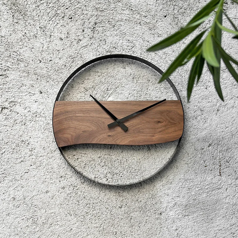 Reloj de Pared Redondo Único, Estilo Coreano Minimalista, Sin Sonido, Reloj de Pared Moderno, Reloj Digital de Pared, Decoración del Hogar