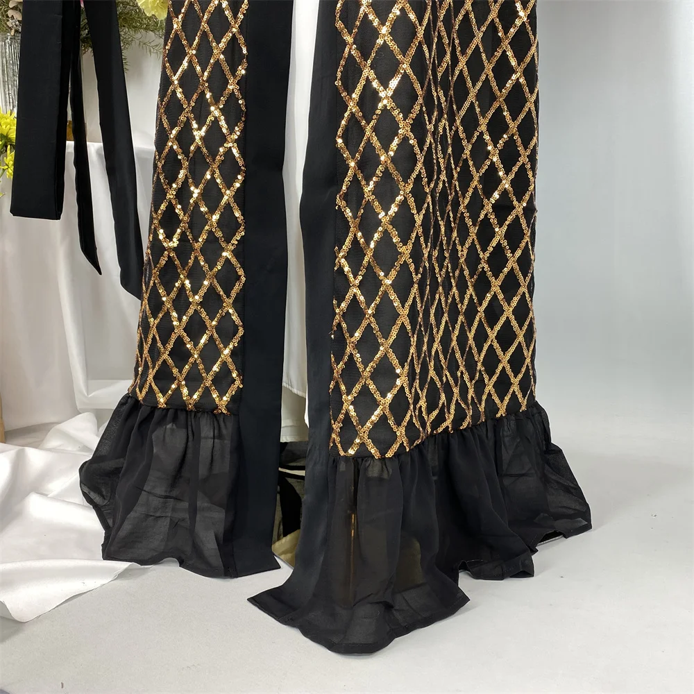 Ramadan Eid Abayasสําหรับผู้หญิงเจียมเนื้อเจียมตัวRobeแฟชั่นหนาซาตินAbayaดูไบหรูหรา 2025 มุสลิมKaftanชุดกิโมโนKebaya