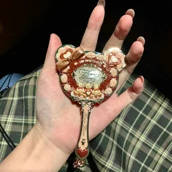 Flower Knows Strawberry Cupid Series Mini Mirror Handheld Mirror Makeup Tool Mirror