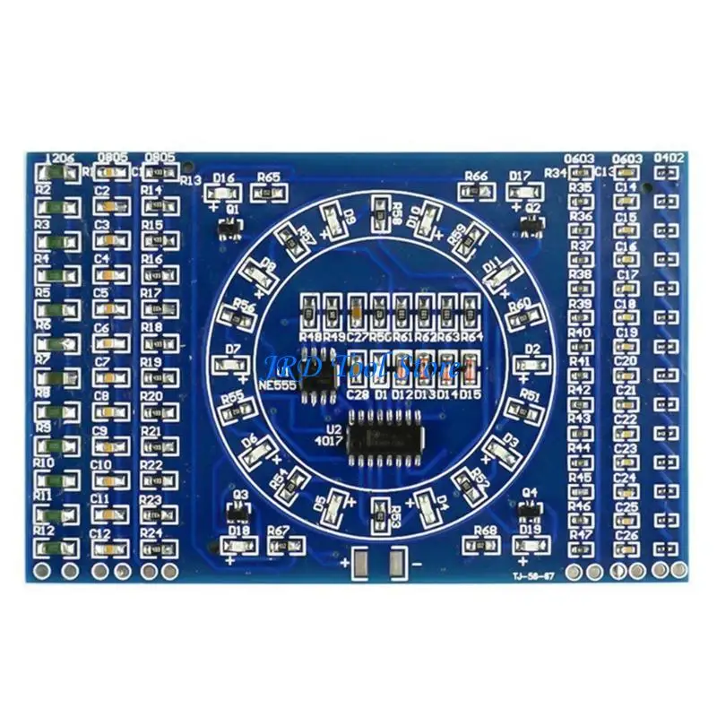 A2UD Soldering Training with Rotating LED Light Circuit & Detailed Schematic 5V LED Rotating Light for Beginners