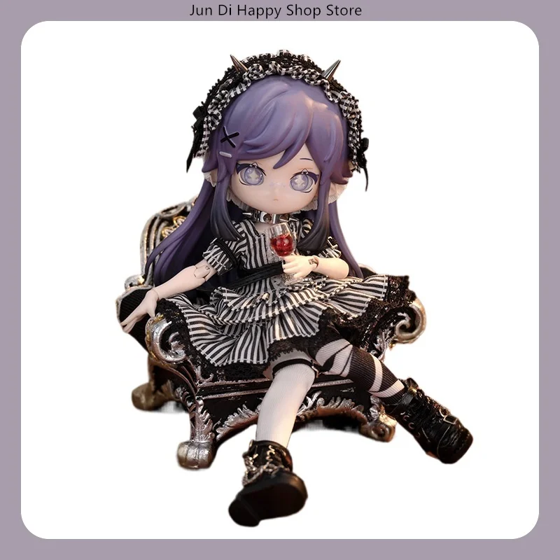 ชุดเดรสลายทางสำหรับตุ๊กตา BJD ขนาด 1/12 รุ่น Daily Series ของ COME4FREE ชุดสำหรับงานปาร์ตี้ สำหรับตุ๊กตา OB11