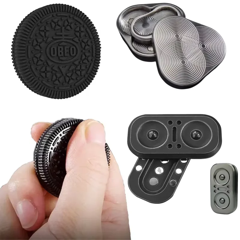 

Alloy EDC Fidget Spinner Toys Stress Relief Toys Fidget Sliding Toys Metal Spinners ADHD Toys Office Home Stress Relief Toys