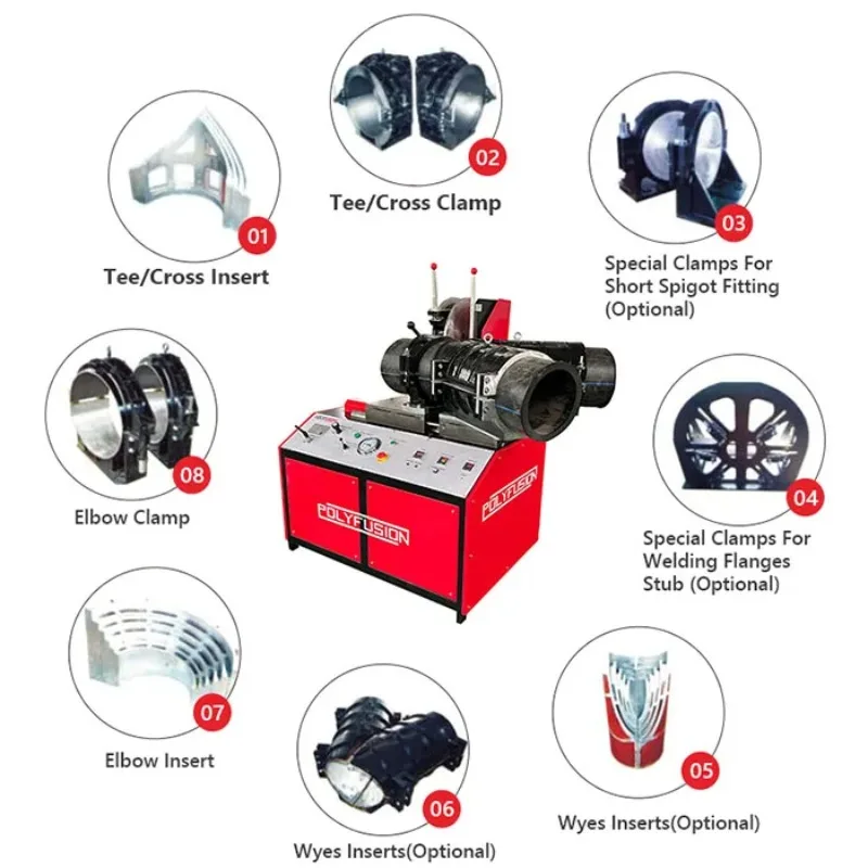 Top Quality 315mm HDPE Pipe Jointing Machine Plastic Pipe Welder Hdpe Fittings Fabrication Machine