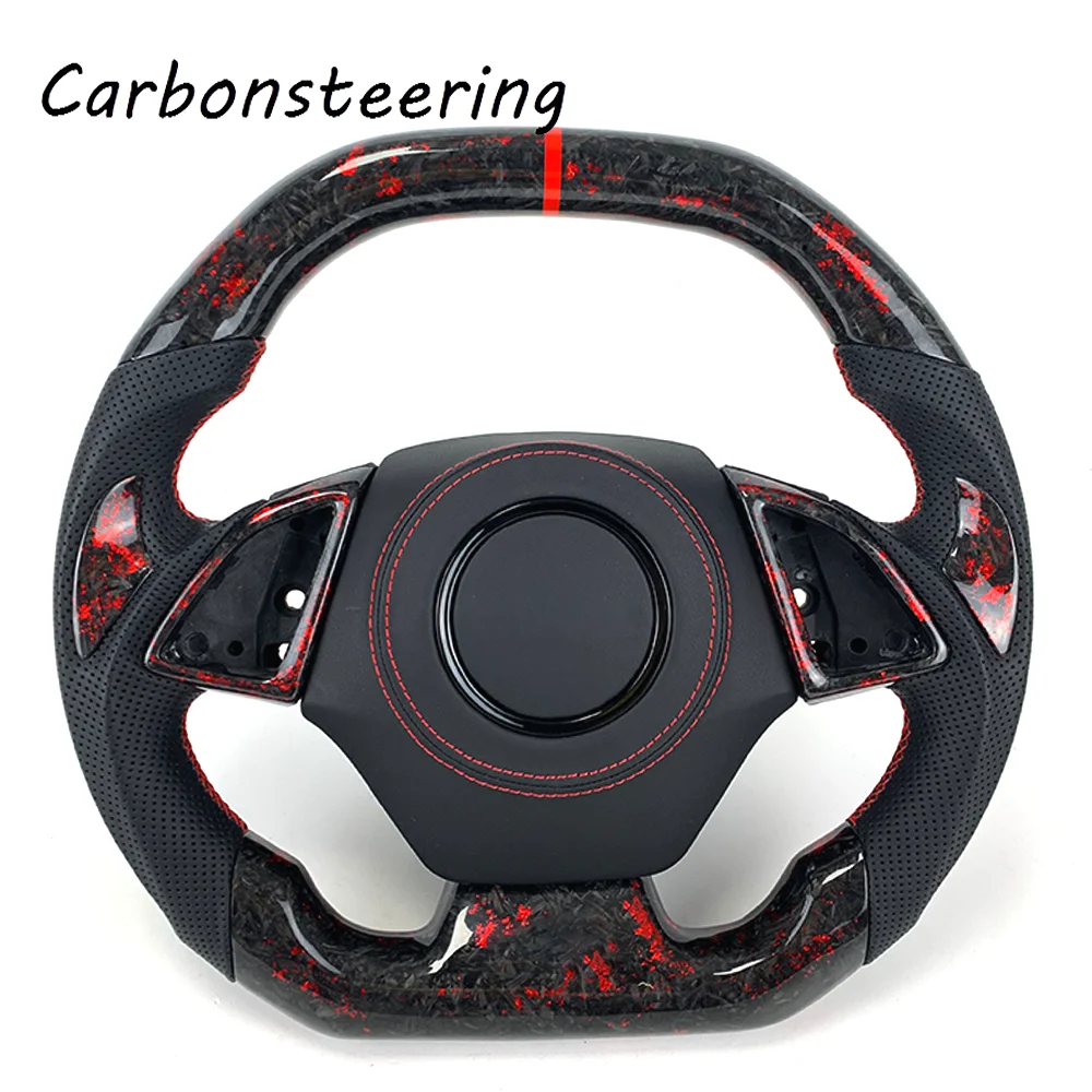 

Автомобильные аксессуары для Chevrolet, индивидуальный кованый руль из углеродного волокна, подходящий для Chevrolet Camaro SS RS Zl1 Z06, гоночный стиль