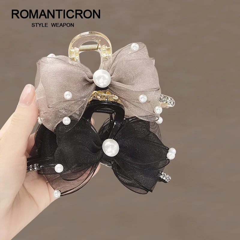 Girls Large Claw Clips Big Hair Claw Clips High Ponytail Gripper For Women Girls Hair Clips Tool Hairpins Clip Elegant Hair