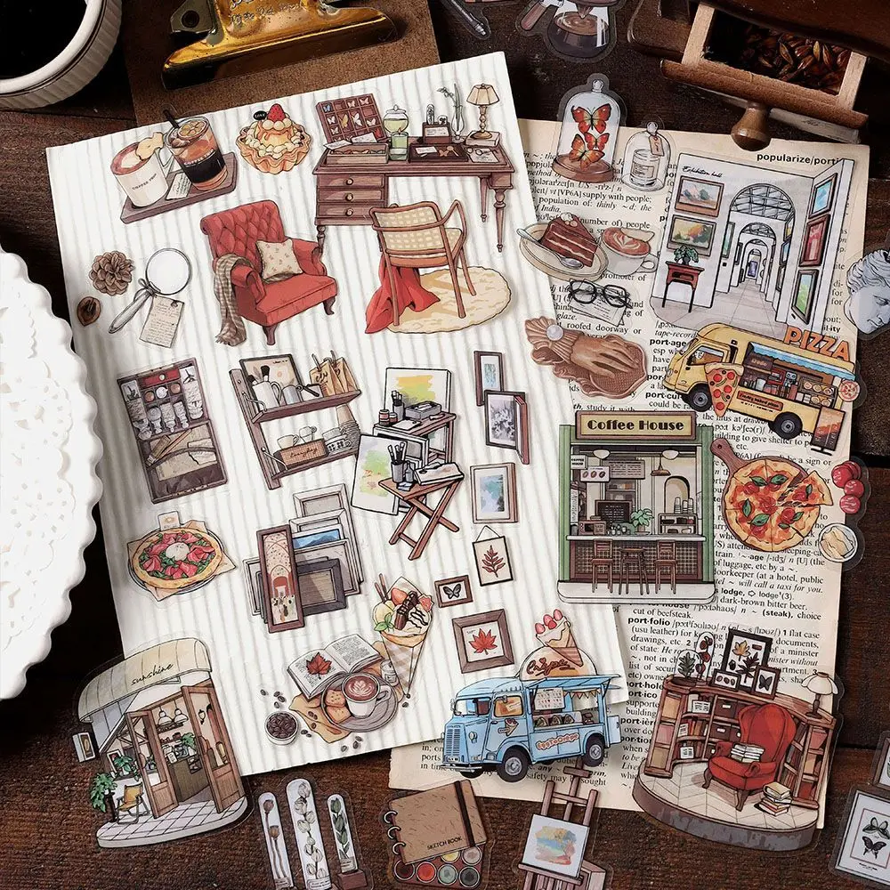 30 pcs/1 Lot Kawaii เครื่องเขียนสติกเกอร์ Time Traveler Diary Planner ขยะ Journal ตกแต่ง Scrapbooking DIY CRAFT สติกเกอร์