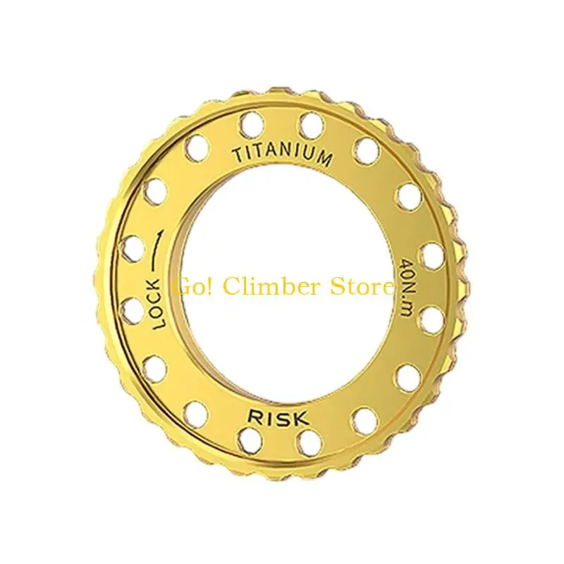 Q84C Metal Bicycles Disc Brakes Rotors Lockring Hub Cap Hub Lockring For Enhances Braking Performances And Easy Installation