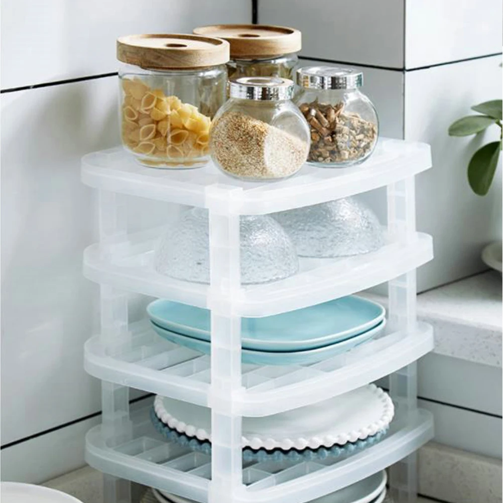 

2PCS Plastic Holder Drain Rack Dinnerware Holder Stackable Chopsticks St Kitchen Drainer Plate Drain Rack Storage