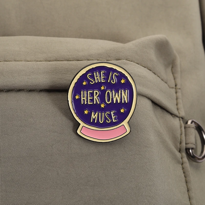 ماجيك كريستال الكرة المينا دبابيس أخلق بلدي المستقبل الخاص دبابيس التلبيب شارات إنها الخاصة موسى مجوهرات هدية للأطفال الأصدقاء